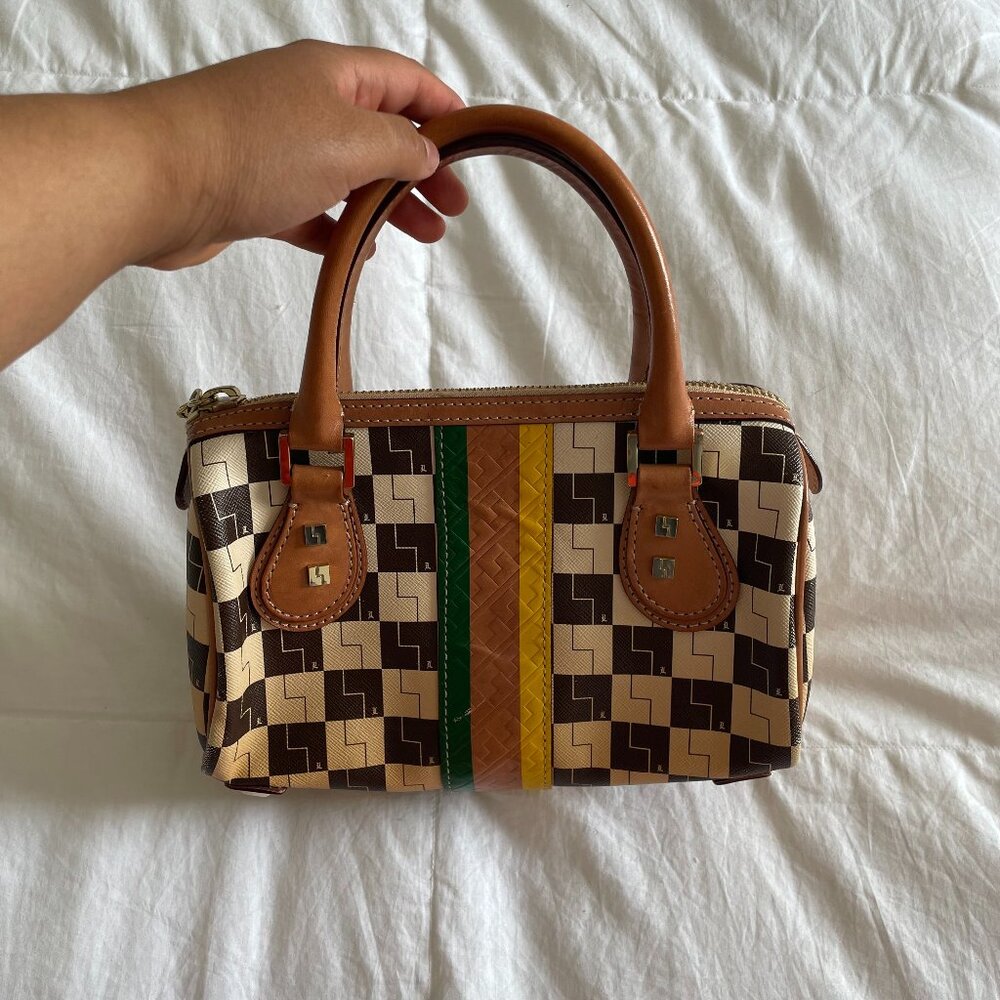 L.A.M.B. Gwen Stefani Checkered Ombré Leather Bag